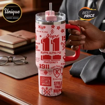 Kappa Alpha Psi Stainless Steel 40oz Tumbler with Handle