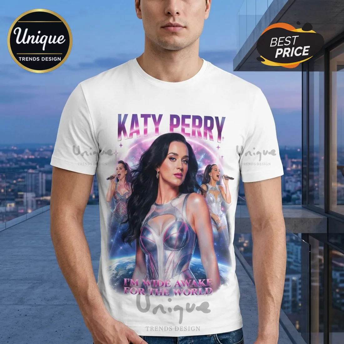 Katy Perry Live for the FIFA World Cup 2026 Wide Awake T-Shirt Katy Perry Live for the FIFA World Cup 2026 Wide Awake T-Shirt