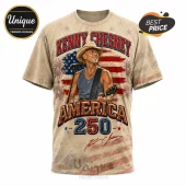 Kenny Chesney America 250 Patriotic American Flag Country Music T-Shirt