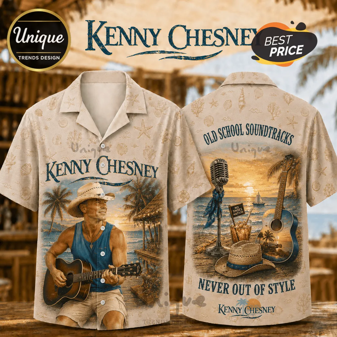 Kenny Chesney Old School Soundtracks Hawaiian Shirt Kenny Chesney Old School Soundtracks Hawaiian Shirt
