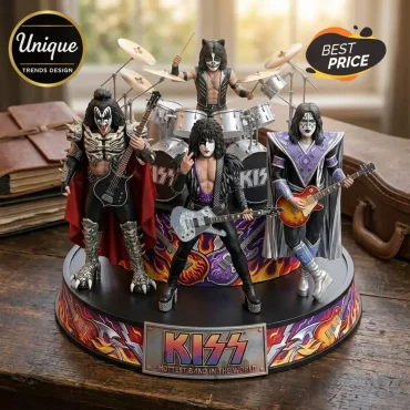KISS Hottest Band In The World Sculpted Resin Diorama Statue Figurine