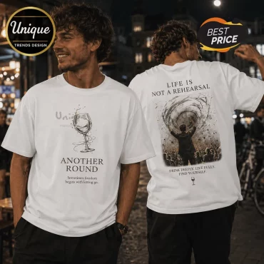 Life Is Not A Rehearsal White Cotton T-Shirt