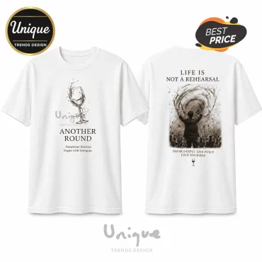 Life Is Not A Rehearsal White Cotton T-Shirt
