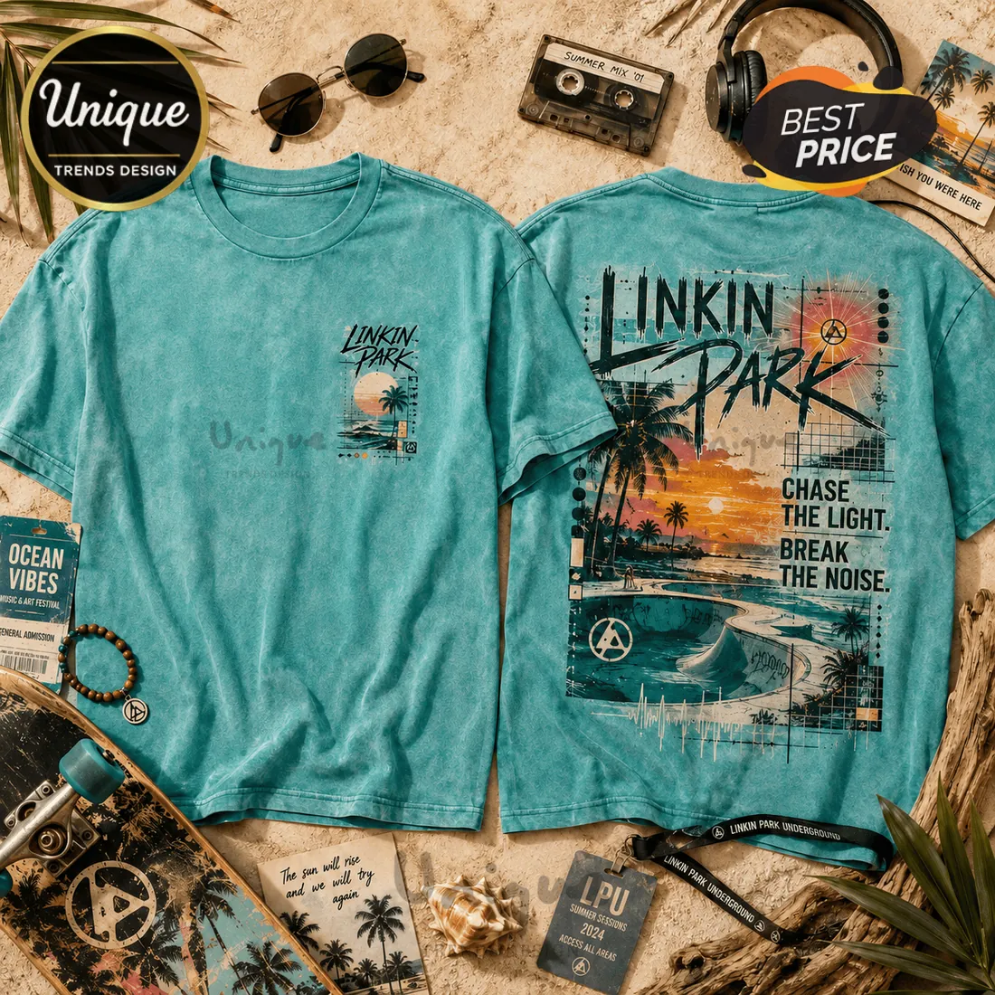 Linkin Park Summer 2026 Summer State Tie Dye T-Shirt Linkin Park Summer 2026 Summer State Tie Dye T-Shirt