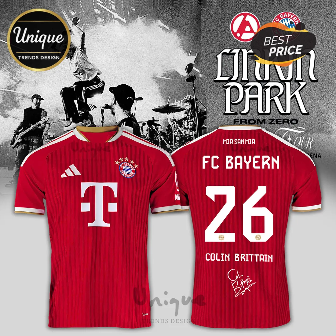 Linkin Park x FC Bayern Munich 2026 Edition Collectible Shirt Linkin Park x FC Bayern Munich 2026 Edition Collectible Shirt