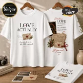 Love Actually Romantic Letter White T-Shirt