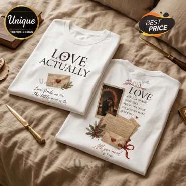 Love Actually Romantic Letter White T-Shirt