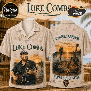 Luke Combs Old School Soundtracks Hawaiian Shirt