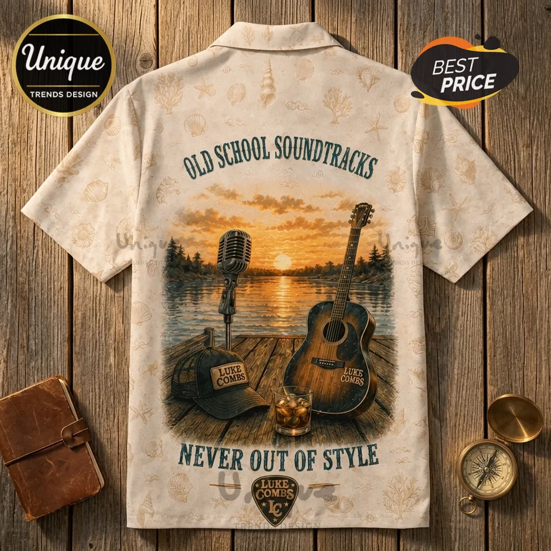 Luke Combs Old School Soundtracks Hawaiian Shirt Luke Combs Old School Soundtracks Hawaiian Shirt