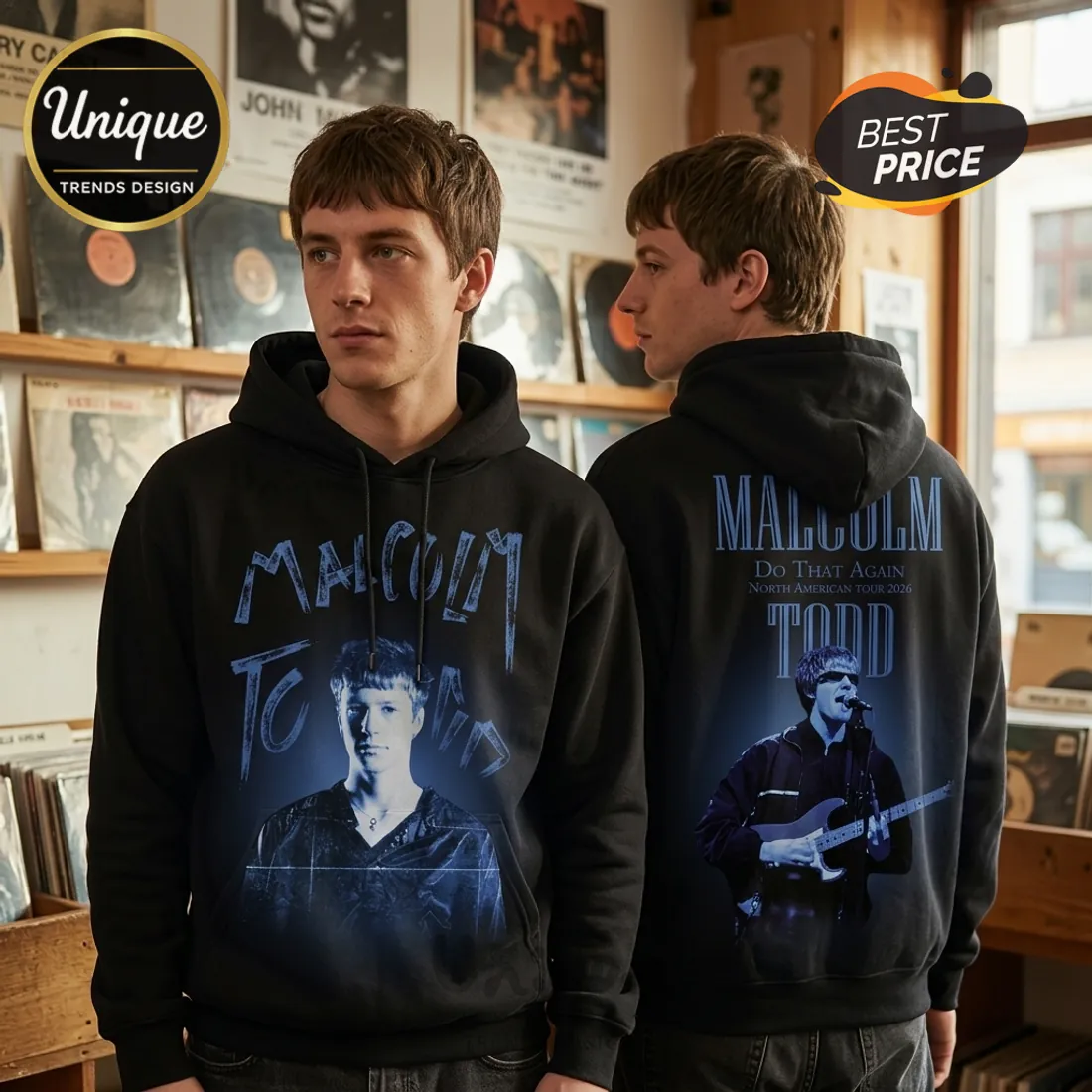 Malcolm Todd Do That Again Tour 2026 Black Hoodie Malcolm Todd Do That Again Tour 2026 Black Hoodie