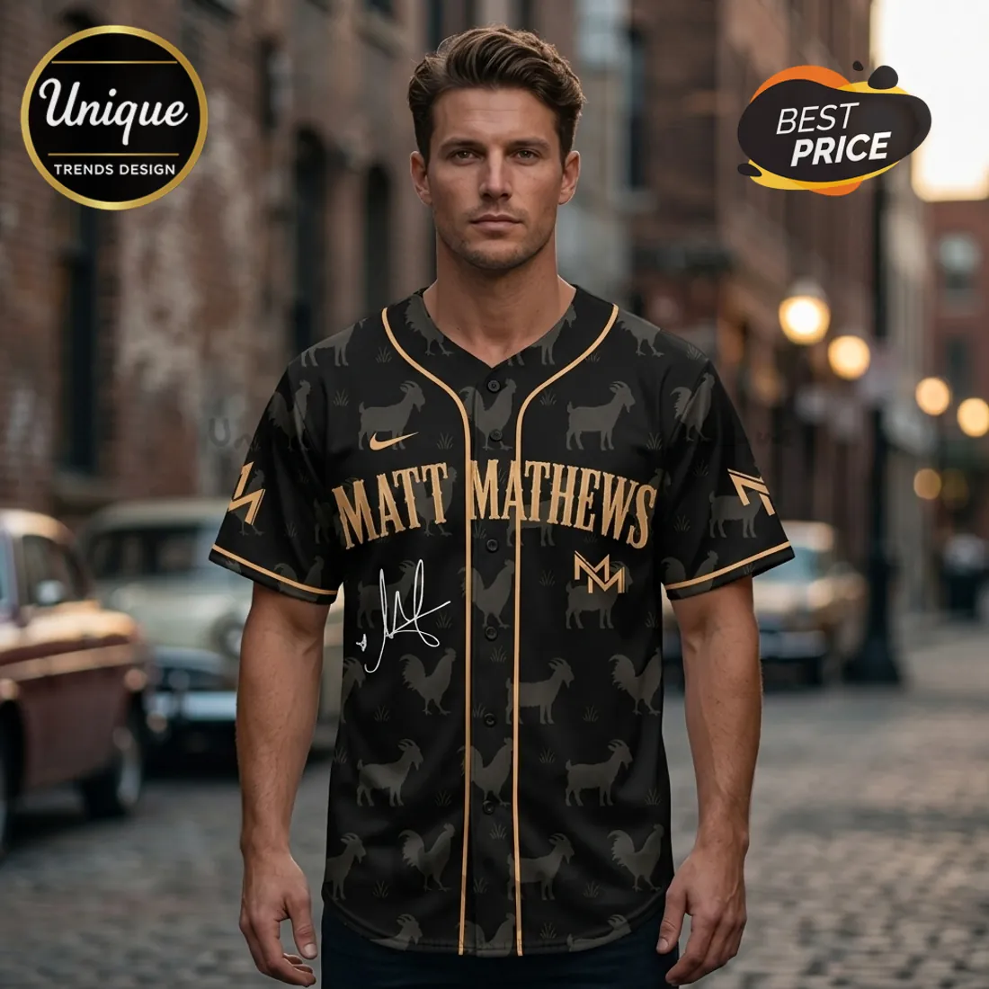 Matt Mathews Not What I Ordered Farm Baseball Jersey Matt Mathews Not What I Ordered Farm Baseball Jersey