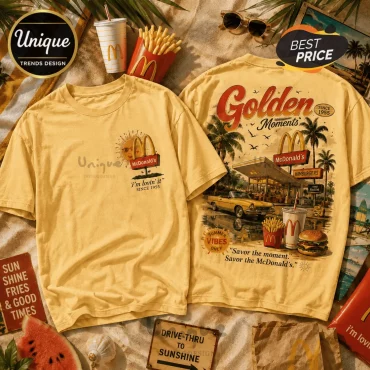 McDonalds Golden Moments Premium Yellow T-Shirt