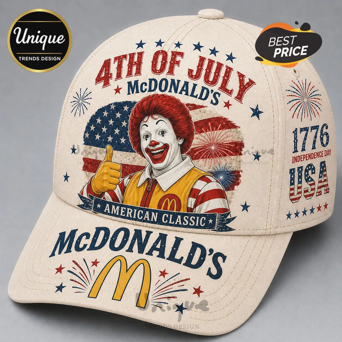 McDonald’s x 4th of July Independence Day Baseball Cap McDonald’s x 4th of July Independence Day Baseball Cap