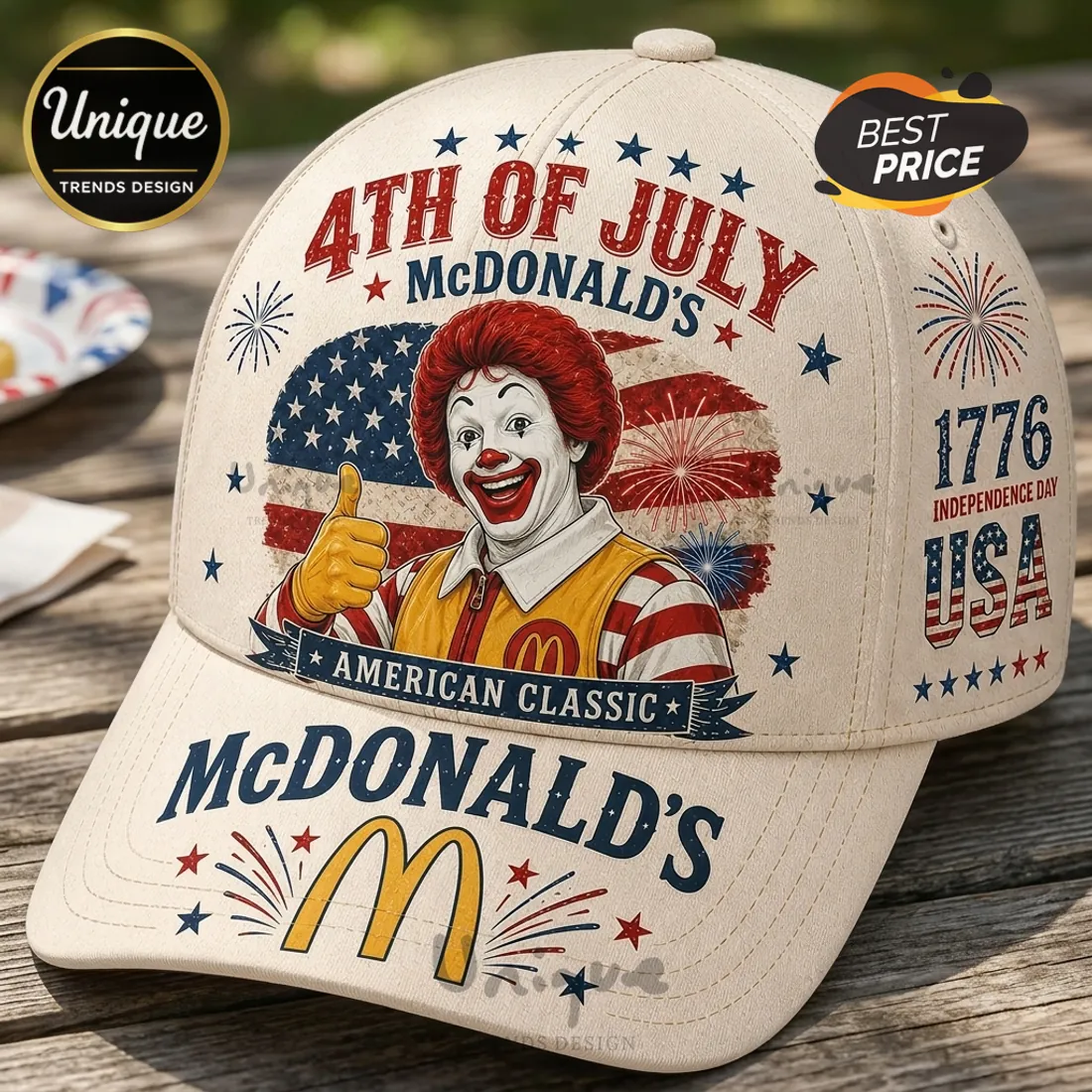 McDonald’s x 4th of July Independence Day Baseball Cap McDonald’s x 4th of July Independence Day Baseball Cap