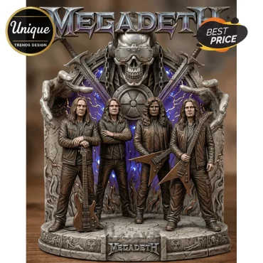 Megadeth Vic Rattlehead Collectible 3D LED Acrylic Block Plaque