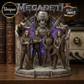 Megadeth Vic Rattlehead Collectible 3D LED Acrylic Block Plaque