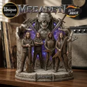 Megadeth Vic Rattlehead Collectible 3D LED Acrylic Block Plaque