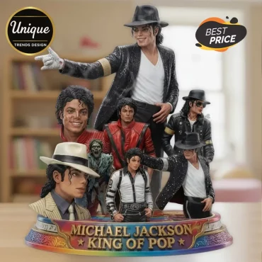 Michael Jackson King of Pop Sculpted Diorama Statue
