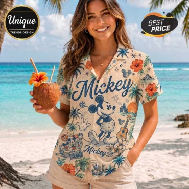 Mickey Mouse Tropical Summer Hawaiian Shirt