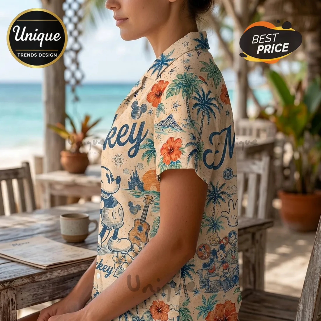 Mickey Mouse Tropical Summer Hawaiian Shirt Mickey Mouse Tropical Summer Hawaiian Shirt