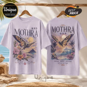 Mothra Island Guardian Lavender T-Shirt