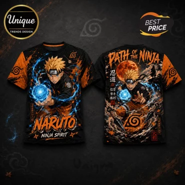 Naruto Uzumaki Ninja Spirit Black T-Shirt