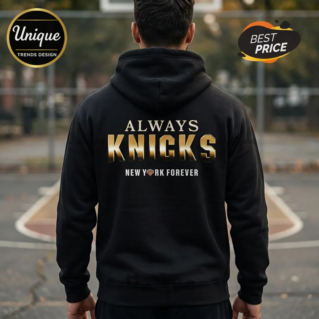 New York Knicks 2025-26 NBA Champions Commemorative Black Hoodie New York Knicks 2025-26 NBA Champions Commemorative Black Hoodie