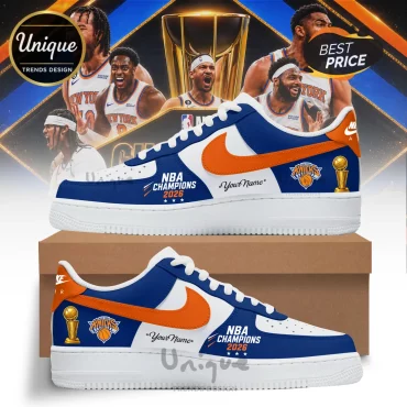 New York Knicks 2026 NBA Champions Custom Air Force 1 Sneakers