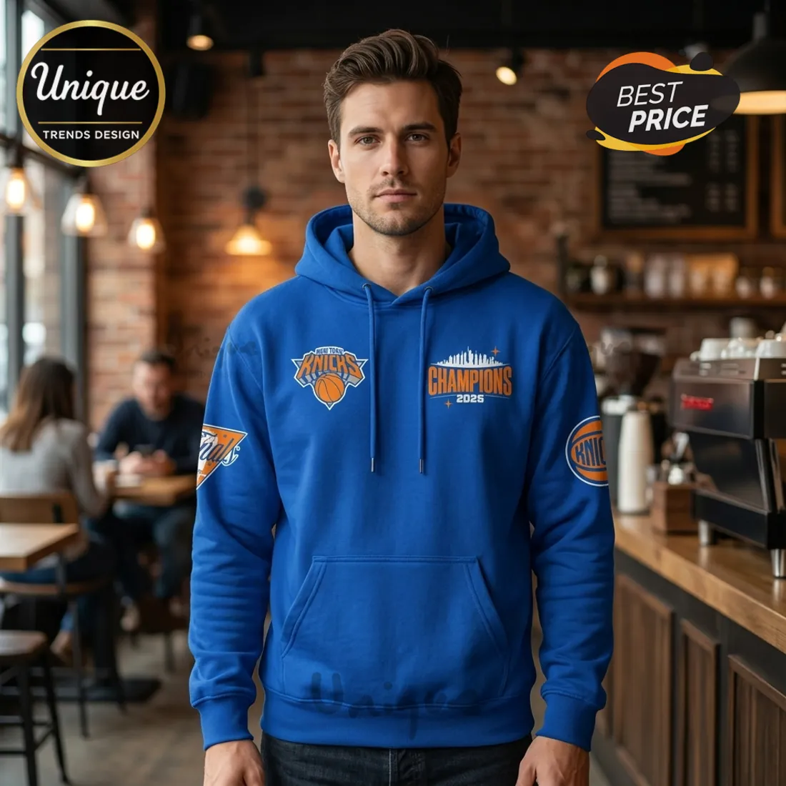 New York Knicks 2026 NBA Champions Royal Blue Hoodie New York Knicks 2026 NBA Champions Royal Blue Hoodie
