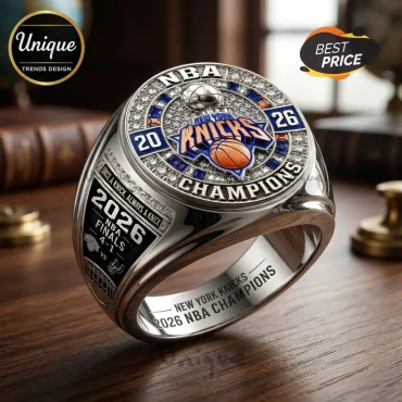 New York Knicks 2026 NBA Finals Champions Silver Ring