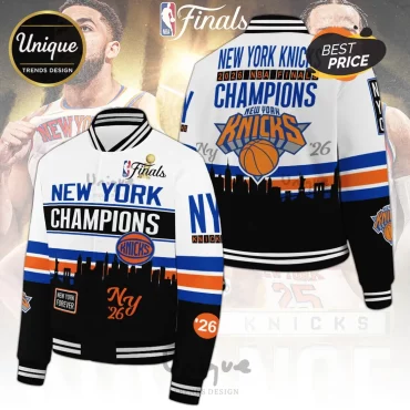 New York Knicks 2026 NBA Finals Champions Varsity Jacket