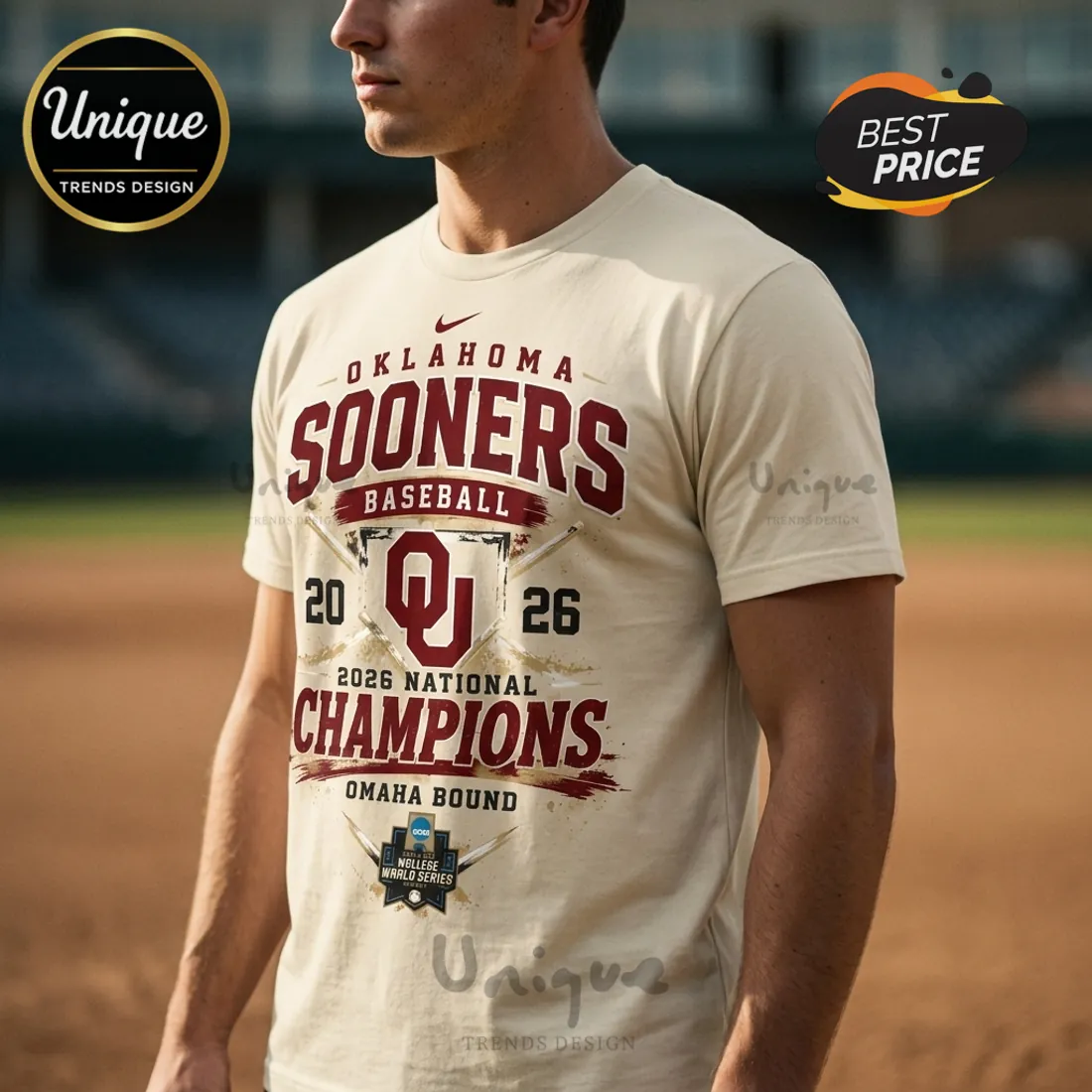 Oklahoma Sooners 2026 National Champions Baseball T-Shirt Oklahoma Sooners 2026 National Champions Baseball T-Shirt