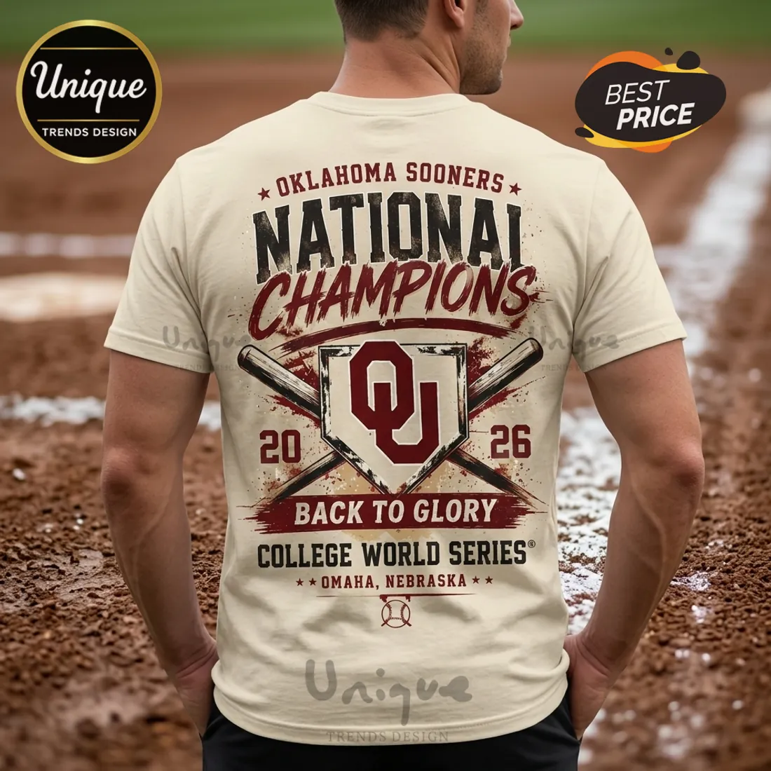 Oklahoma Sooners 2026 National Champions Baseball T-Shirt Oklahoma Sooners 2026 National Champions Baseball T-Shirt