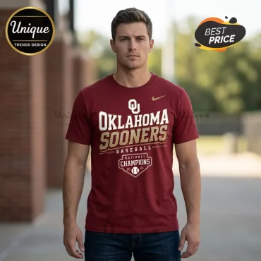 Oklahoma Sooners 2026 National Champions Maroon T-Shirt