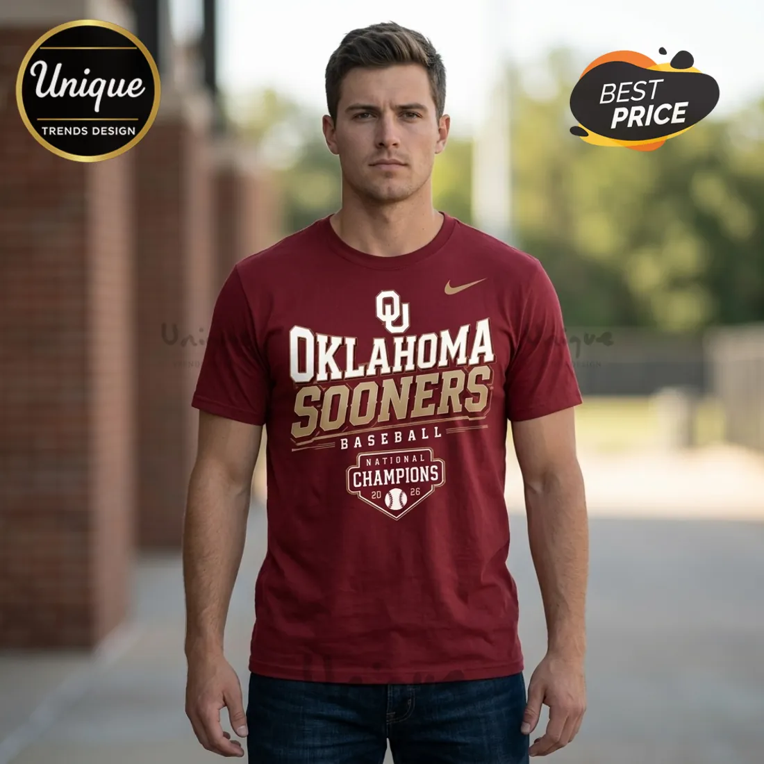 Oklahoma Sooners 2026 National Champions Maroon T-Shirt Oklahoma Sooners 2026 National Champions Maroon T-Shirt