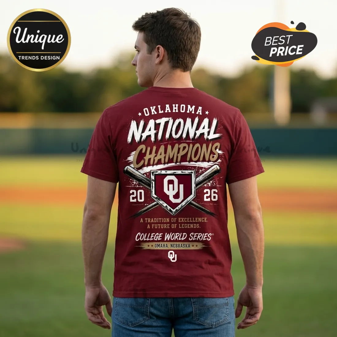 Oklahoma Sooners 2026 National Champions Maroon T-Shirt Oklahoma Sooners 2026 National Champions Maroon T-Shirt