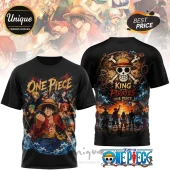 One Piece Anime Monkey D Luffy Straw Hat Pirates T-Shirt