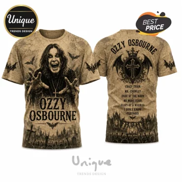 Ozzy Osbourne Vintage Rock Music Icon T-Shirt 2026