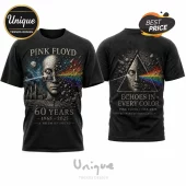 Pink Floyd 60 Years 1965-2025 Sonic Legacy Collectible Graphic T-Shirt