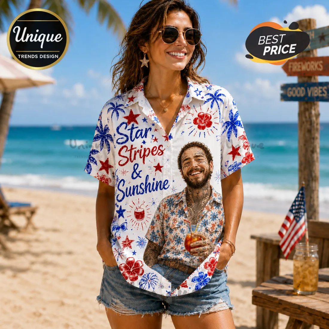 Post Malone Chill The Fourth Out Hawaiian Shirt 2026 Post Malone Chill The Fourth Out Hawaiian Shirt 2026