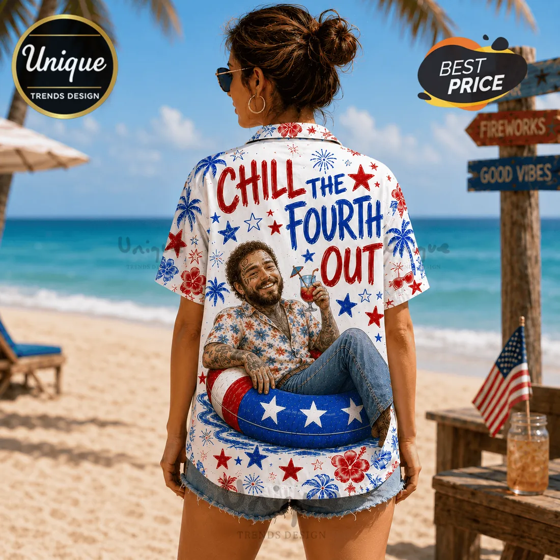 Post Malone Chill The Fourth Out Hawaiian Shirt 2026 Post Malone Chill The Fourth Out Hawaiian Shirt 2026