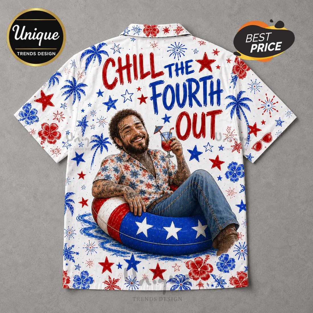 Post Malone Chill The Fourth Out Hawaiian Shirt 2026 Post Malone Chill The Fourth Out Hawaiian Shirt 2026