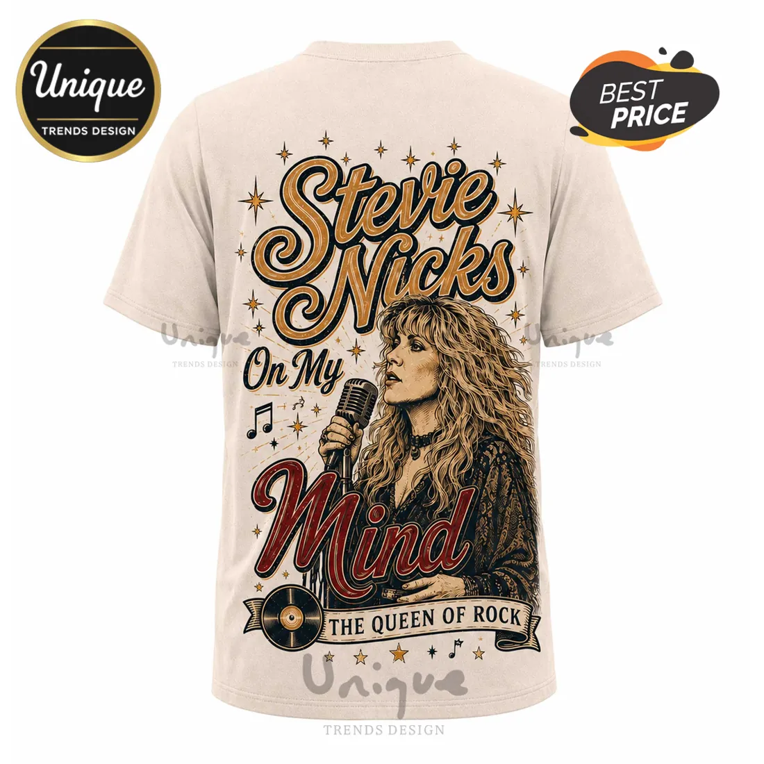 Premium Stevie Nicks Queen Of Rock Cream Shirt Premium Stevie Nicks Queen Of Rock Cream Shirt