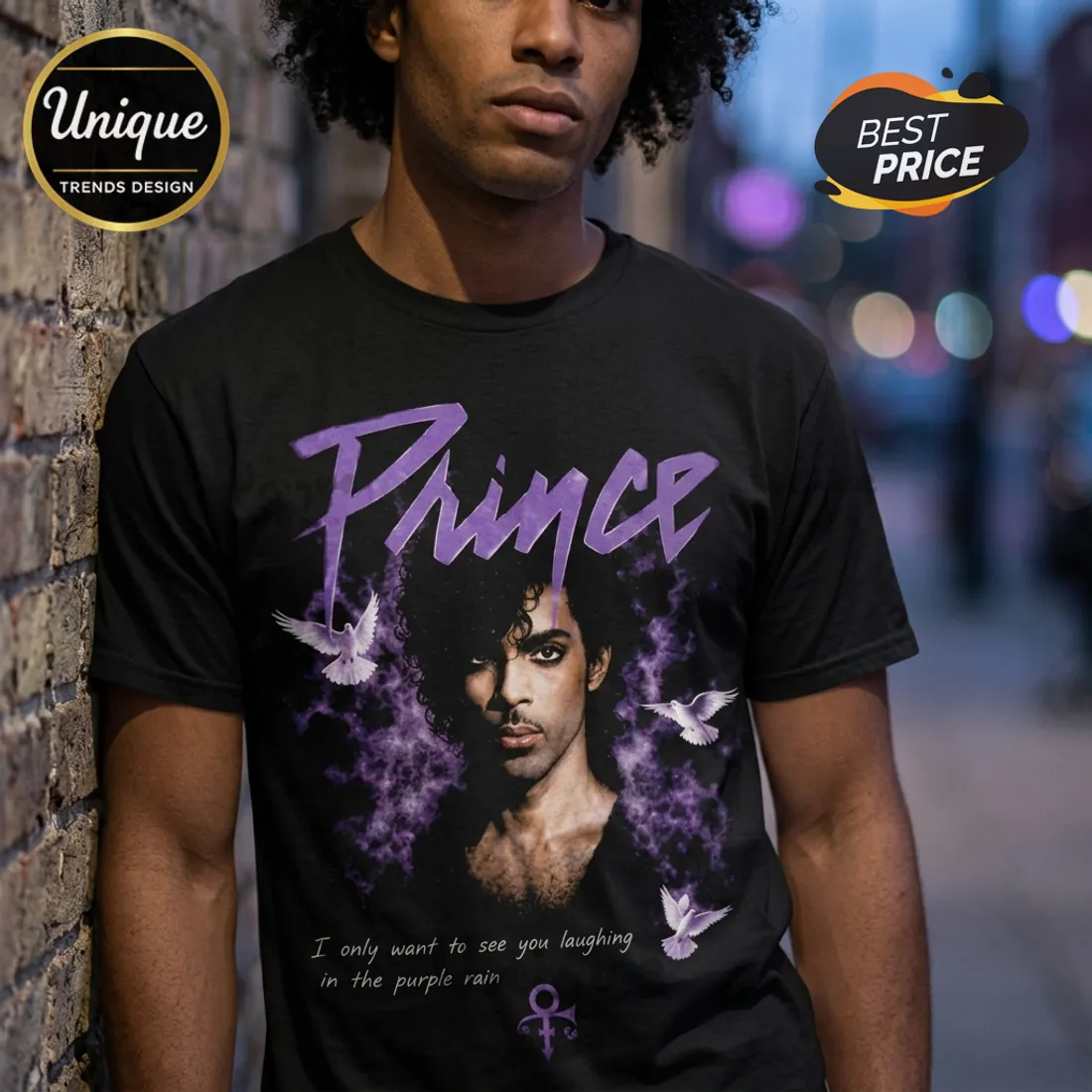 Prince and the Revolution Purple Rain Live 1987 Tour T-Shirt Prince and the Revolution Purple Rain Live 1987 Tour T-Shirt