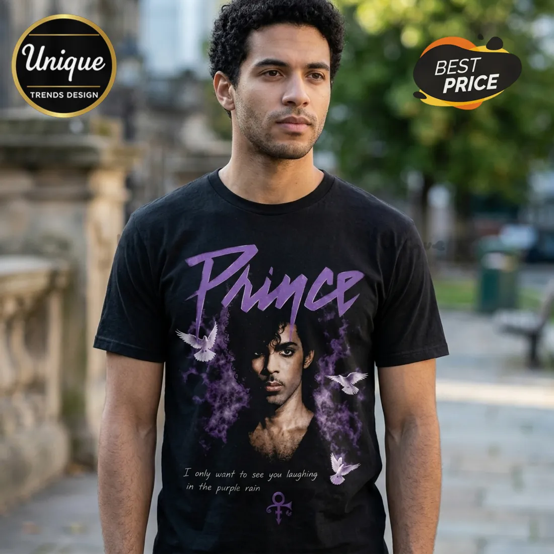 Prince and the Revolution Purple Rain Live 1987 Tour T-Shirt Prince and the Revolution Purple Rain Live 1987 Tour T-Shirt