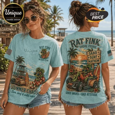 Rat Fink Shore Patrol Blue T-Shirt