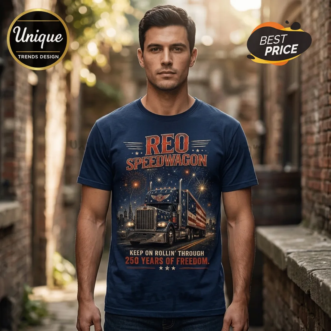 REO Speedwagon America 250th Anniversary T-Shirt REO Speedwagon America 250th Anniversary T-Shirt