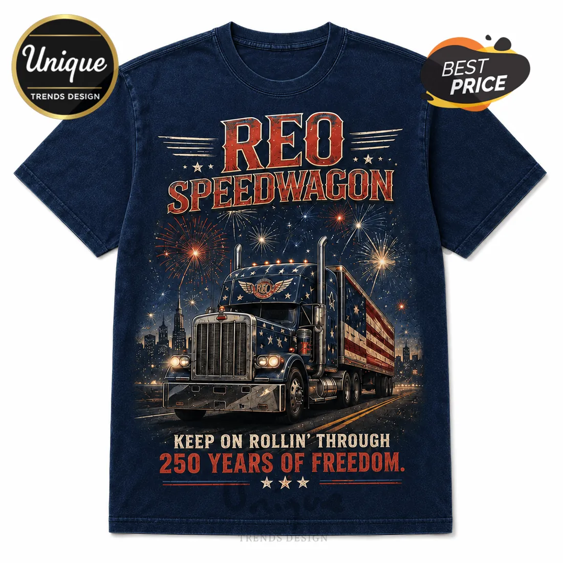 REO Speedwagon America 250th Anniversary T-Shirt REO Speedwagon America 250th Anniversary T-Shirt