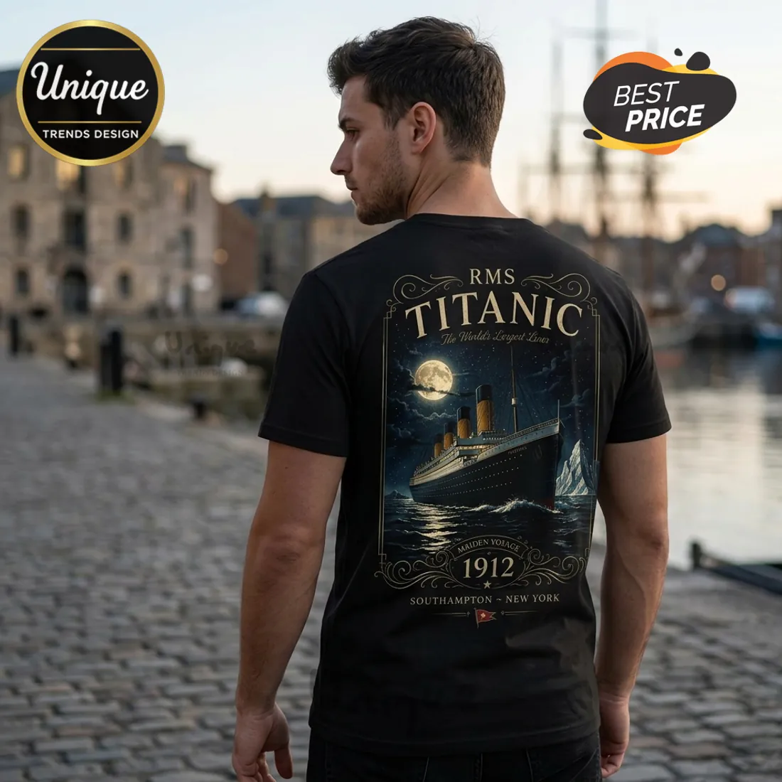 RMS Titanic Maiden Voyage 1912 Graphic Collectible T-shirt RMS Titanic Maiden Voyage 1912 Graphic Collectible T-shirt