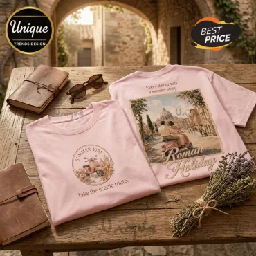 Roman Holiday Summer Vibes 2026 Cotton T-Shirt